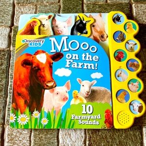 Kids farmyard animal book